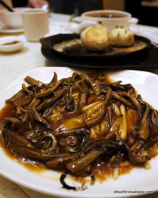 sauteed eel w/ hotbed chives