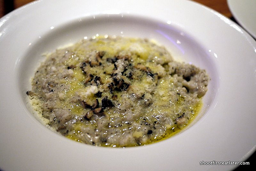 mushroom tartufo risotto