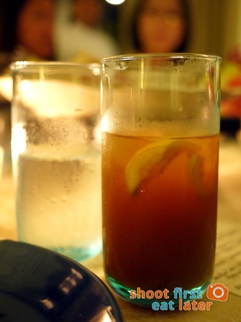 lemon water & lemongrass iced tea