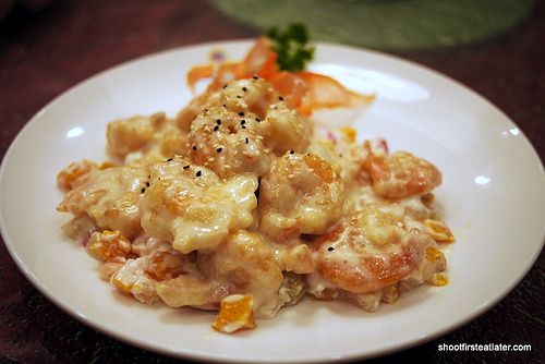 hot shrimp & chicken salad