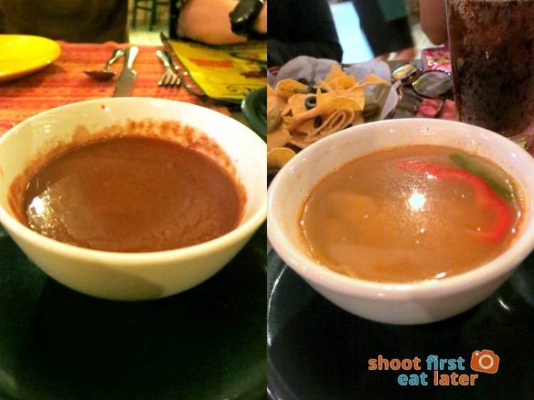 Iguana's - Mayan Bean Soup P95 Tortilla Soup P90
