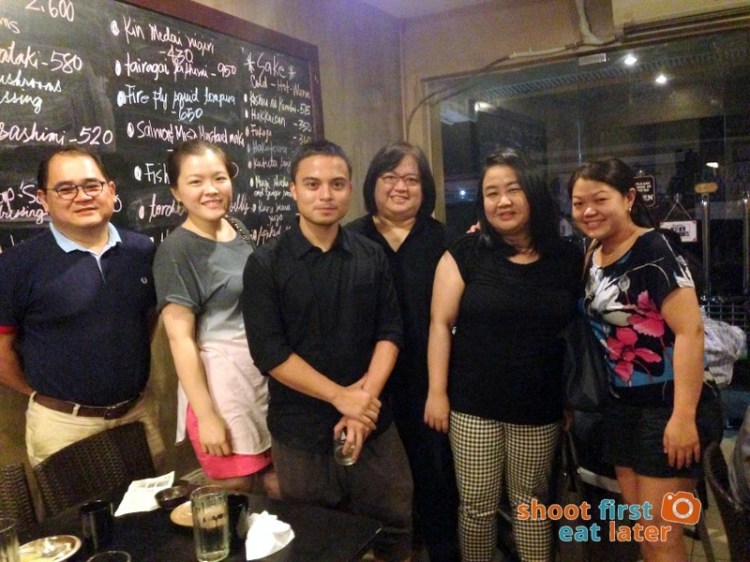 Sensei Sushi Bar - Chef Jun Jun, Sharlene, Chef Bruce, moi, Andrea and Joyce