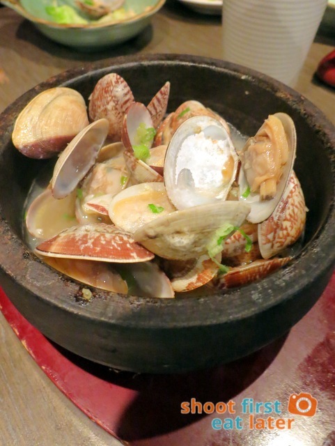 Watami HK- clams cooked in stone pot with Japanese style sauce HK$48
