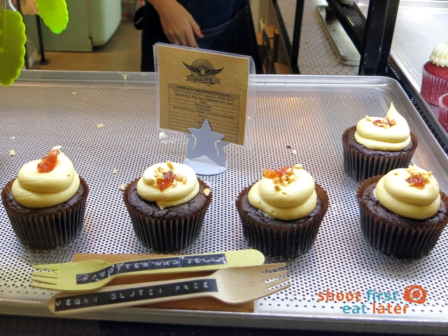 Cupcake Central- peanut butter & jelly gluten free cupcake A$4