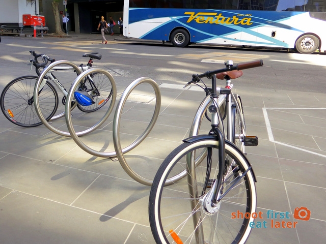 bike rack in Melbourne