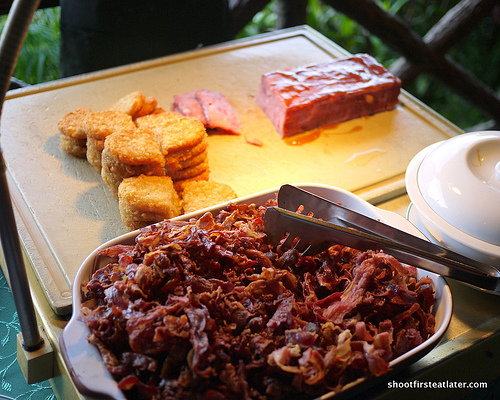 crispy bacon, hash browns