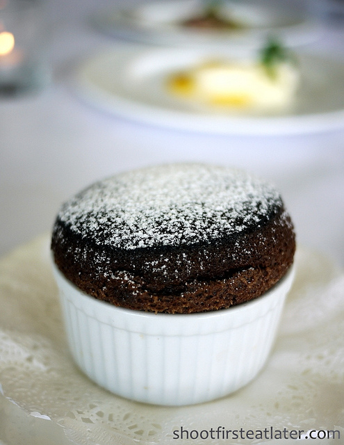 Antonio's Tagaytay - dark chocolate souffle