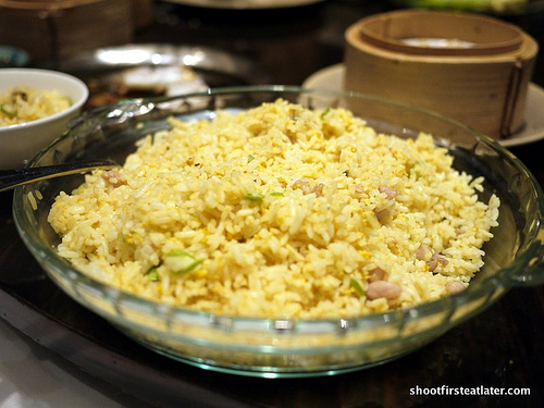fried rice w/ diced chicken & salted fish