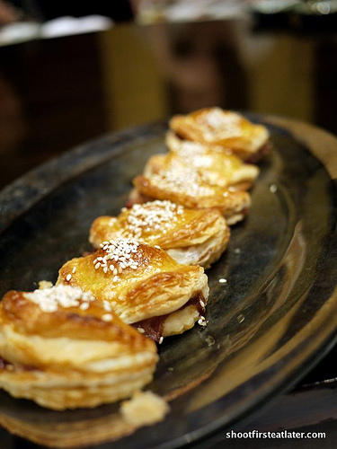 baked barbecued puff pastry