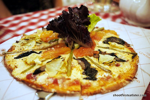 roasted portobello mushroom pizza