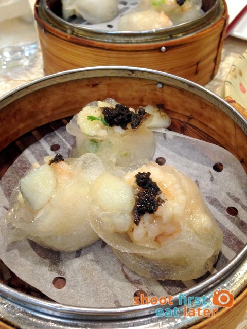 Chuk Yuen Seafood Restaurant- steamed scallop, truffle & bamboo fungus dumplings HK$28