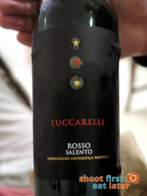 Pepita's Kitchen Hayop na Degustacion- Luccarelli Rosso Salento