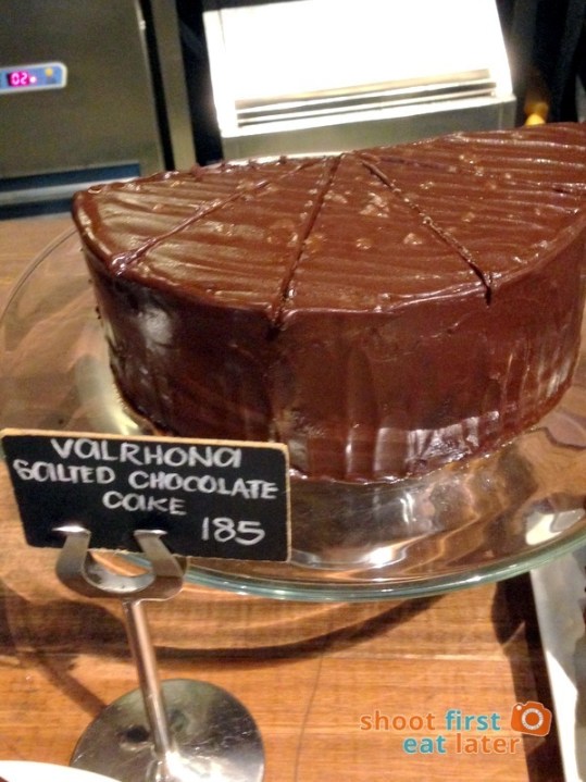 Wildflour Cafe Podium -015 Valrhona salted chocolate cake P185