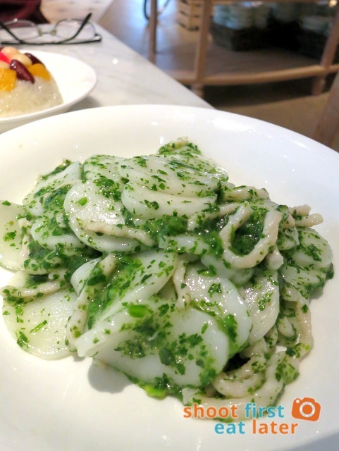 The Dining Room- wok fried rice cakes with shepherd's purse HK$58