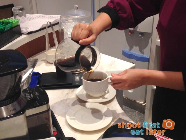 Philippine Airlines Mabuhay Lounge- pour over coffee