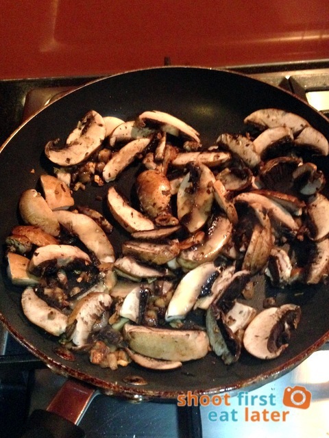 sauteeing musrhoom