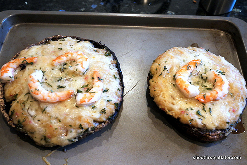portabella mushroom w: seafood stuffing-3
