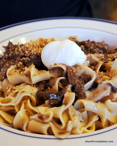 pot roast stroganoff