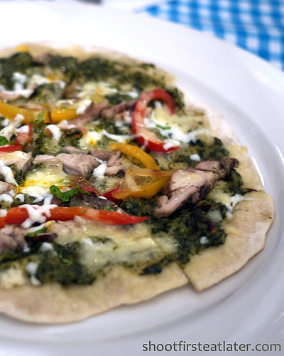 Chicken Fajita Grilled Pizza