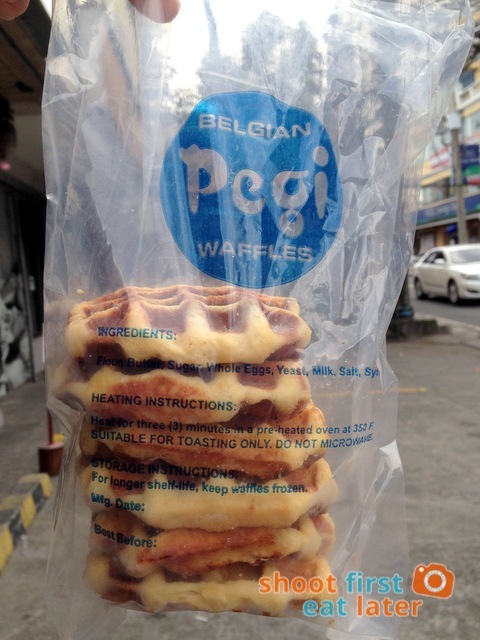 Pegi Waffles- cheese waffles 6 for P200