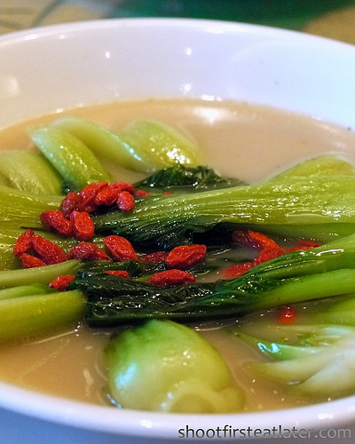 taiwan pechay in fish broth