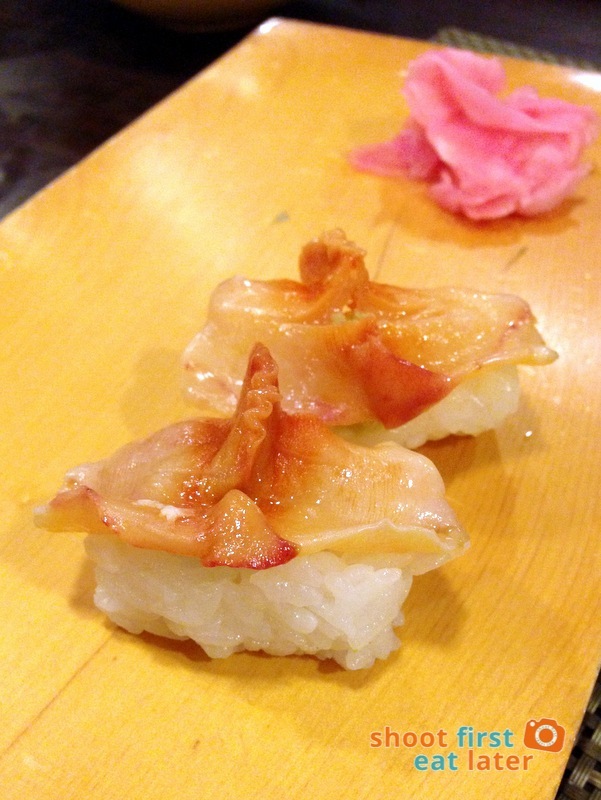 Tanabe Japanese Resaurant- Akagai (arc shell) sushi P150 each