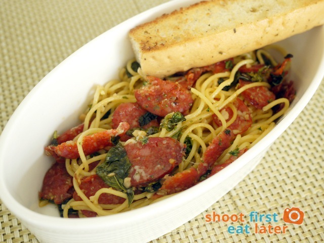 Amici -GARLIC CHORIZO SPAGHETTI P250