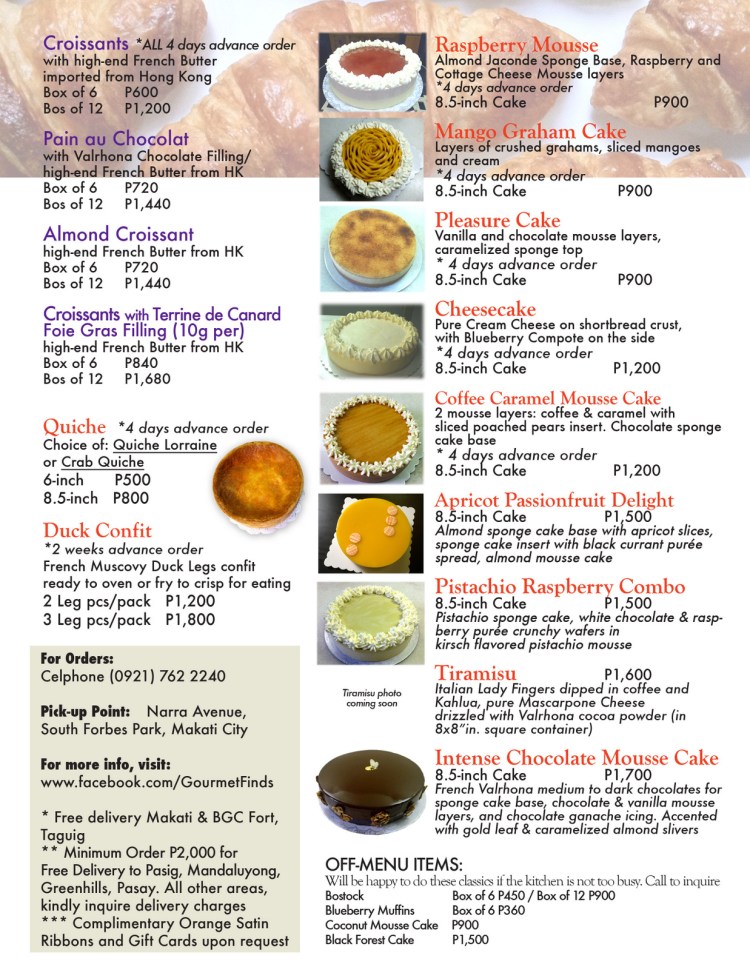 Gourmet Finds menu-001