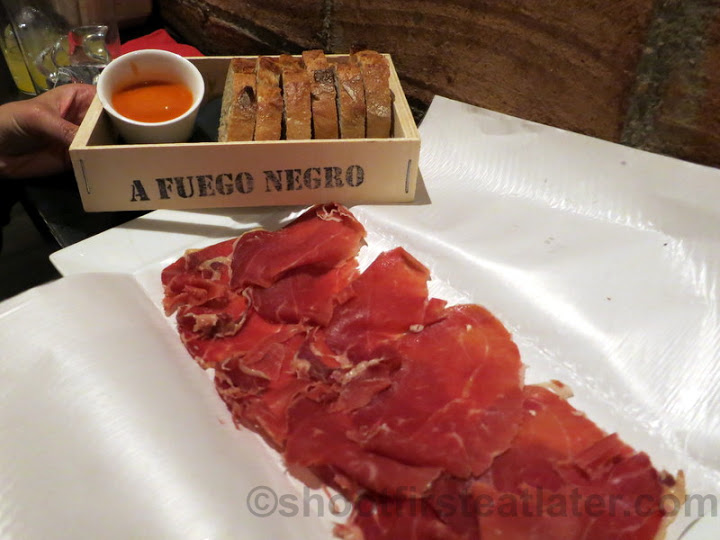 A Fuego Negro Bar- Iberian ham (shoulder blade)