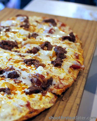 Philly Cheese steak pizza