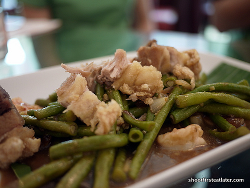 sitaw w/ lechon kawali