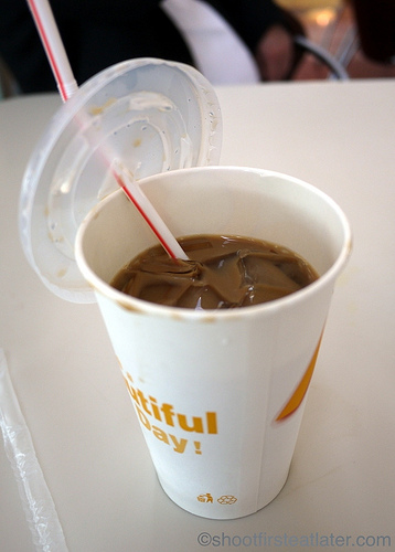 Cafe de Coral's iced coffee