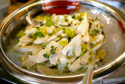 fuji apple & celery w/ honey yogurt