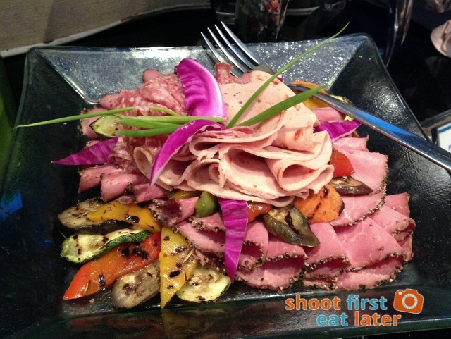 Oakroom Restaurant and Bar- grilled vegetables with cold cuts