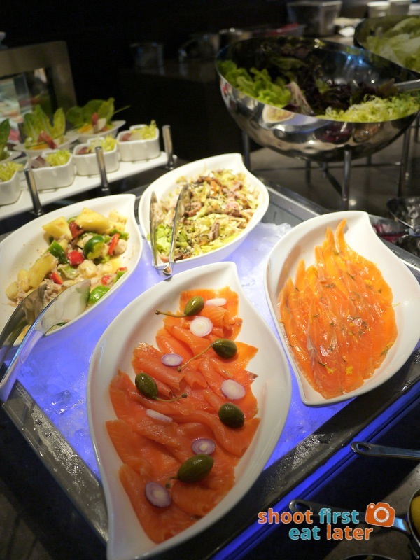 Marco Polo Hotel Ortigas Cucina Restuarant Buffet- smoked salmon, marinated salmon, duck salad