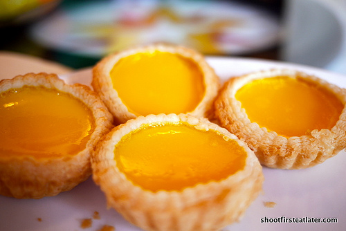 egg custard tartlet