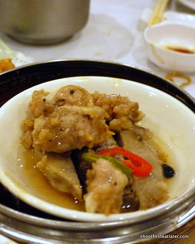 steamed spare ribs in black bean sauce
