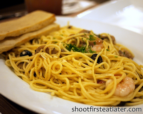 garlic shrimp pasta