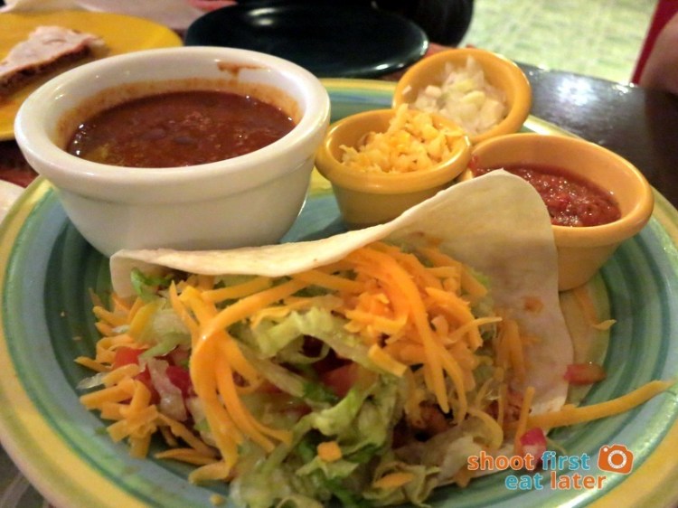 Iguana's Authentic Mexican Food- Combination Platter - Chili Con Carne & Soft Taco P240